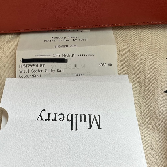 Mulberry small Seaton RUST silky calf - Picture 12 of 13